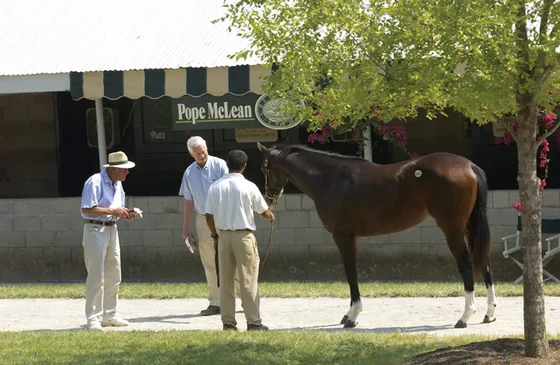 Pope McLean Sr. at Crestwood Farm in Lexington, Kentucky